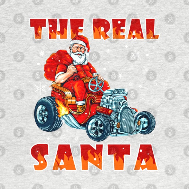 The Real Santa Driving The Hot Rod Car by beelz